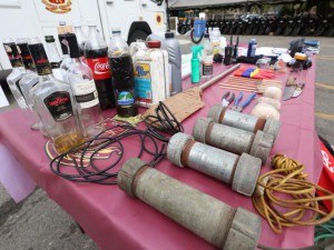 Explosivos incautados en guarimbas/Archivo